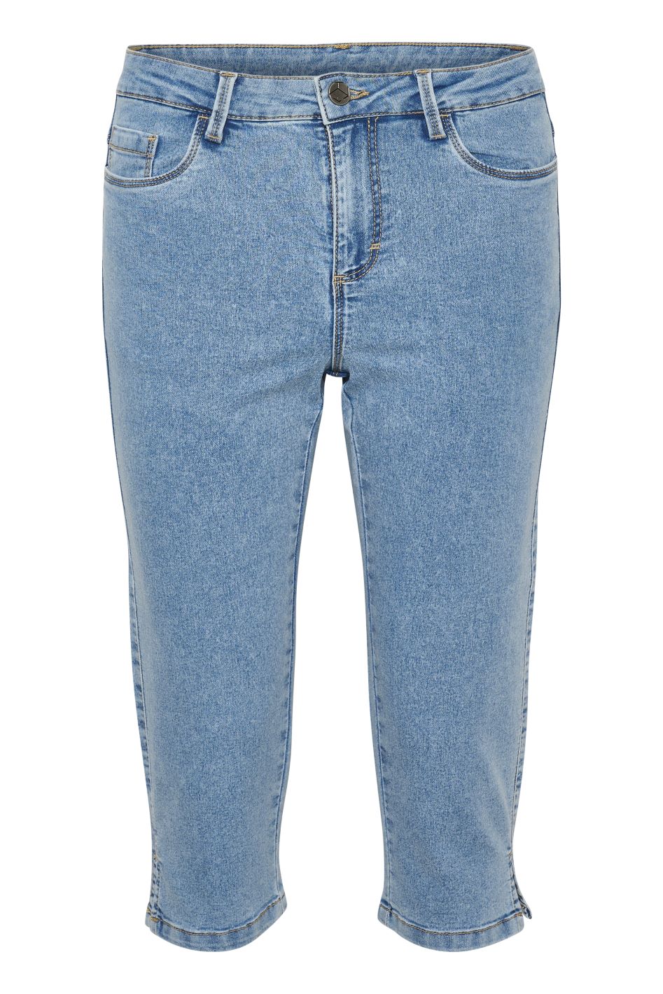 Vicky Capri Jeans Light Blue Washe