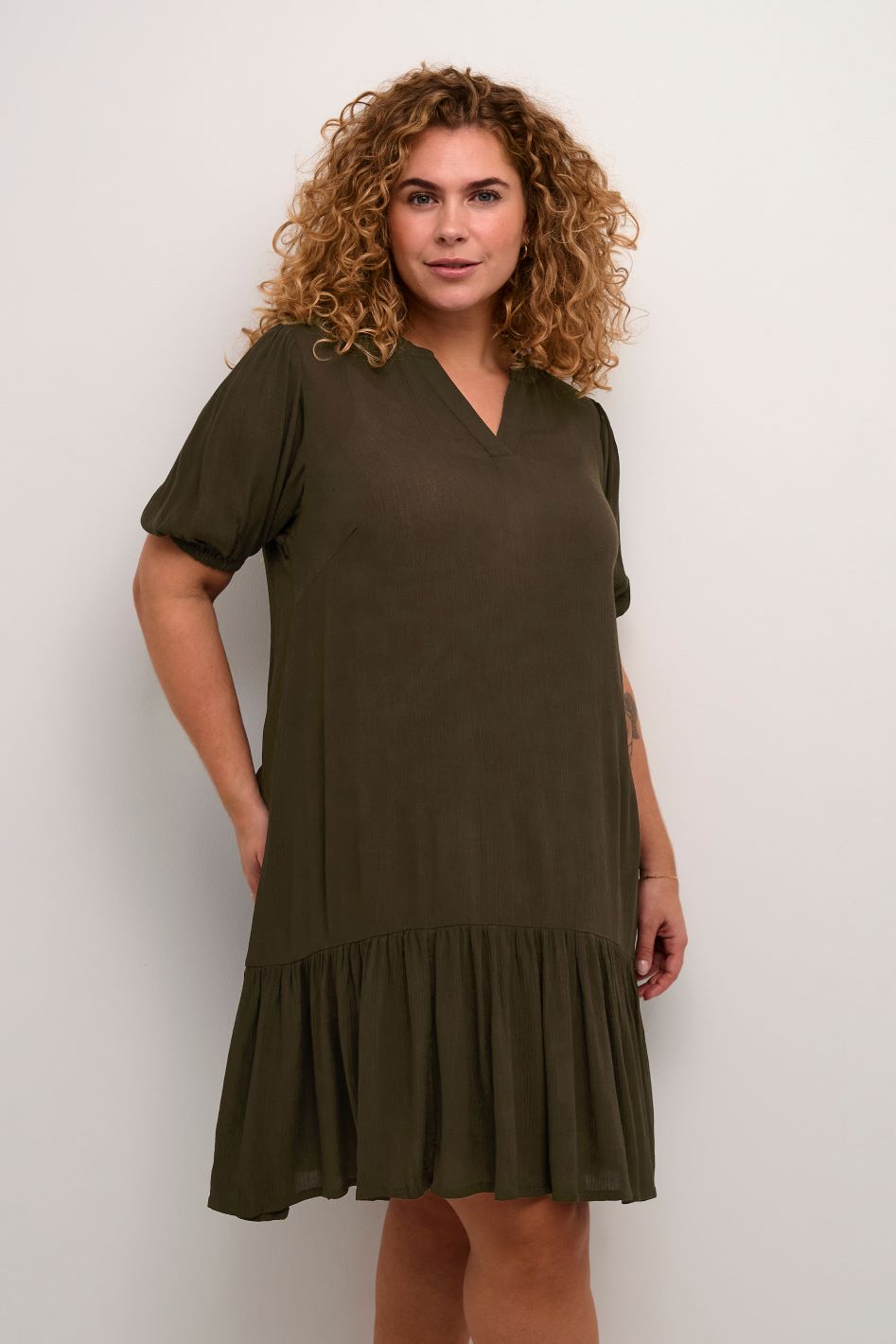 Dacina Ami Dress Forest Night - Kaffe Curve