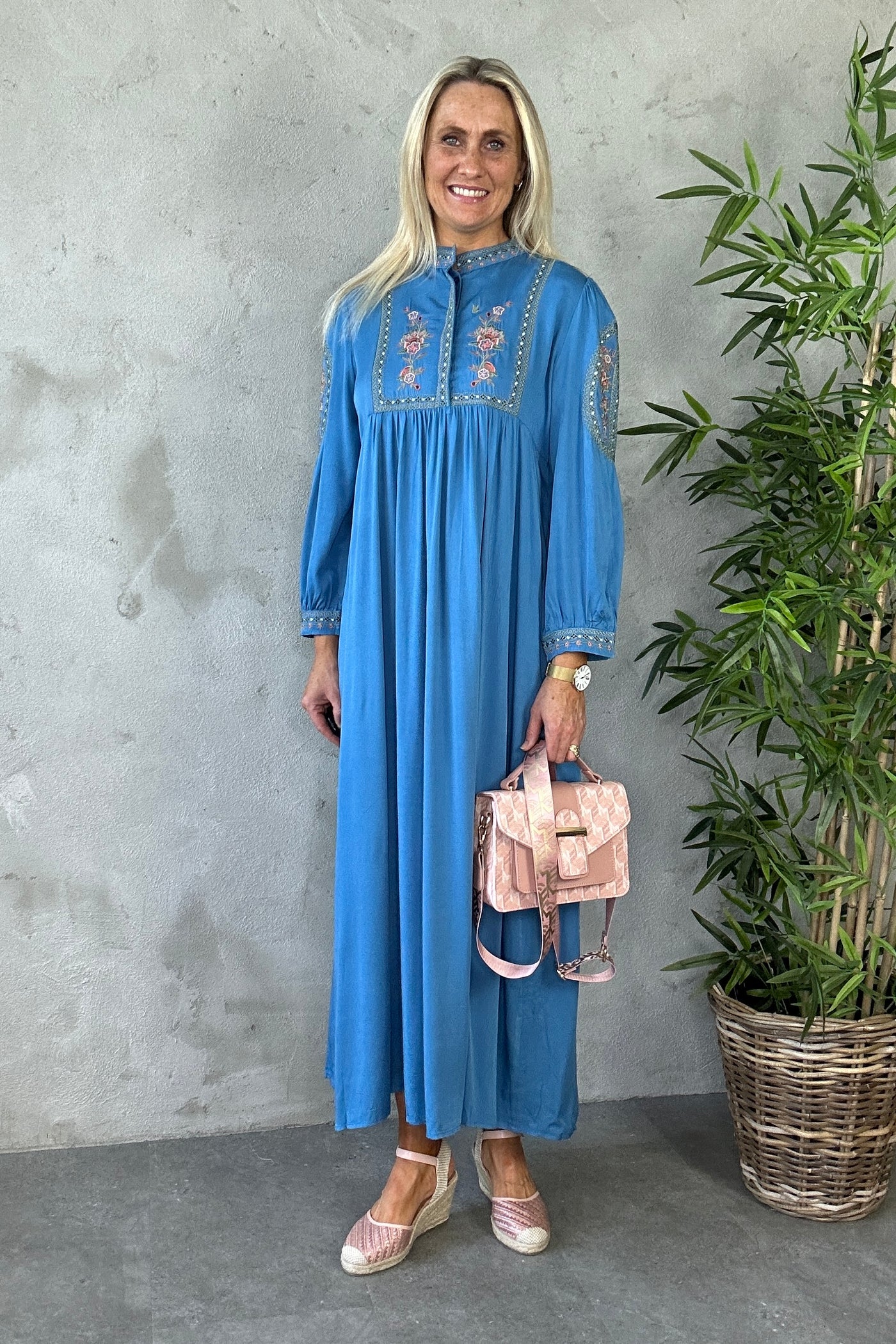 Pauline Dress Blue