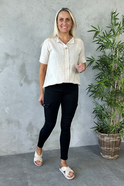 Meggan Cargo Pants Black