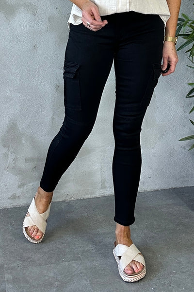 Meggan Cargo Pants Black