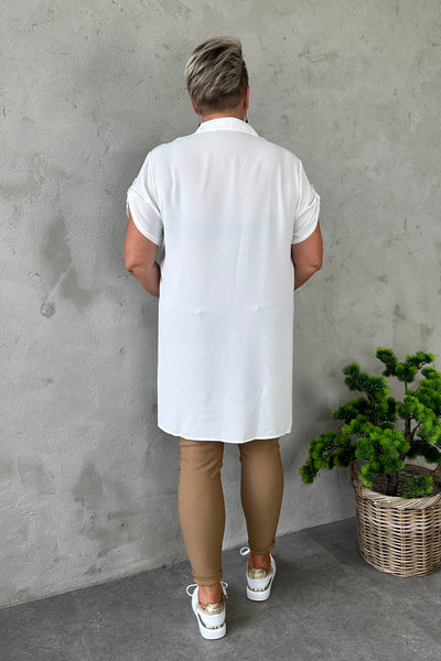Ramona Shirt Dress White