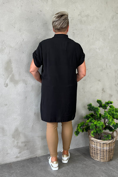 Ramona Shirt Dress Black