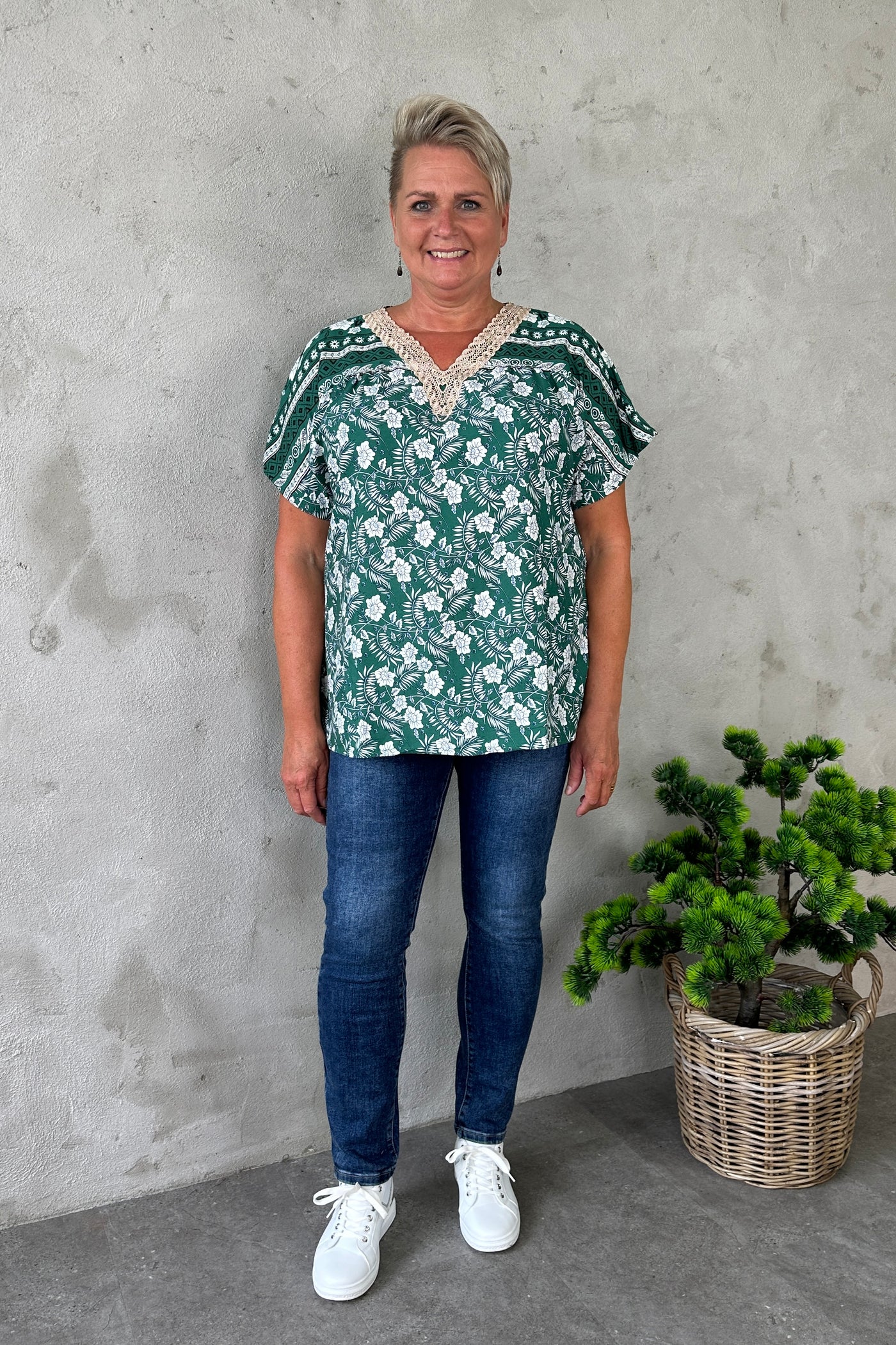 Kira Blouse Bottle Green