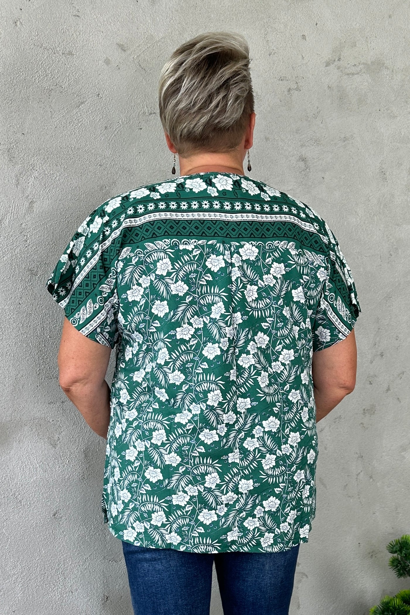 Kira Blouse Bottle Green