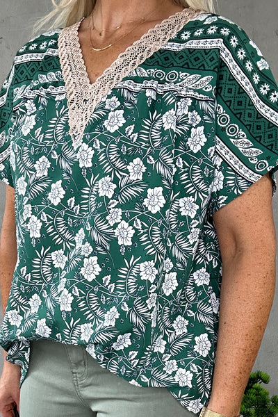 Kira Blouse Bottle Green
