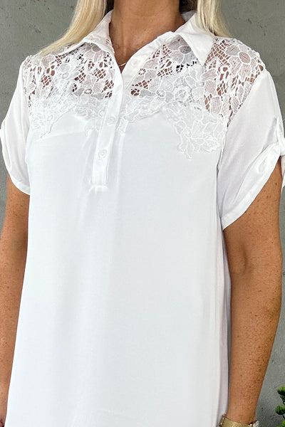Ramona Shirt Dress White