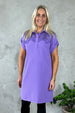 Ramona Shirt Dress Purple
