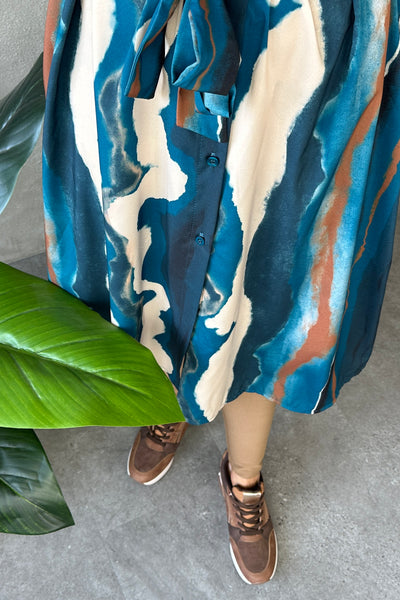 India Dress Diamond Blue