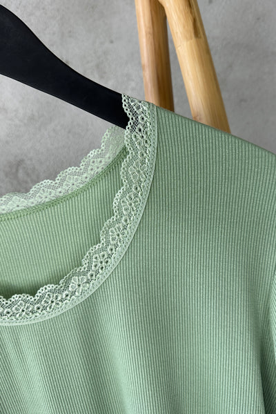 Mary Top Soft Green