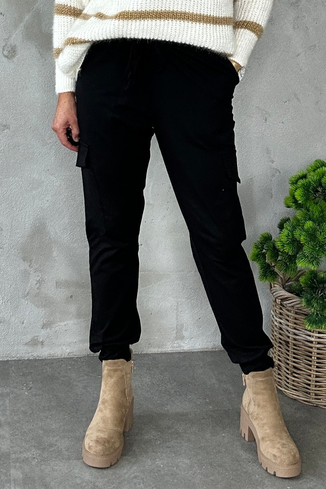 Siggi Linda Pants Black Deep - Kaffe