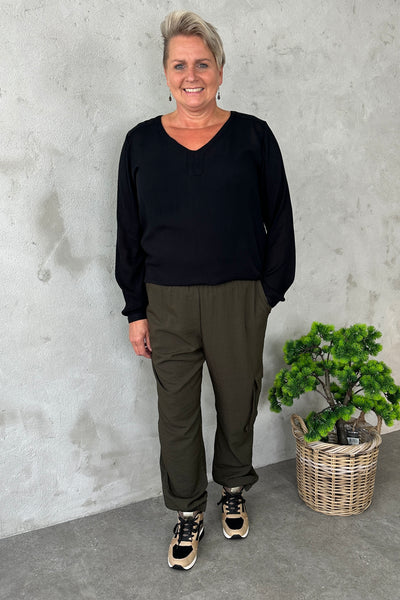 Mary Jog Pants Forest Night - Kaffe Curve