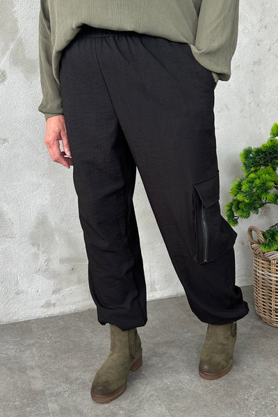 Mary Jog Pants Black Deep - Kaffe Curve