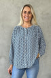 Elena Shirt Blue Print
