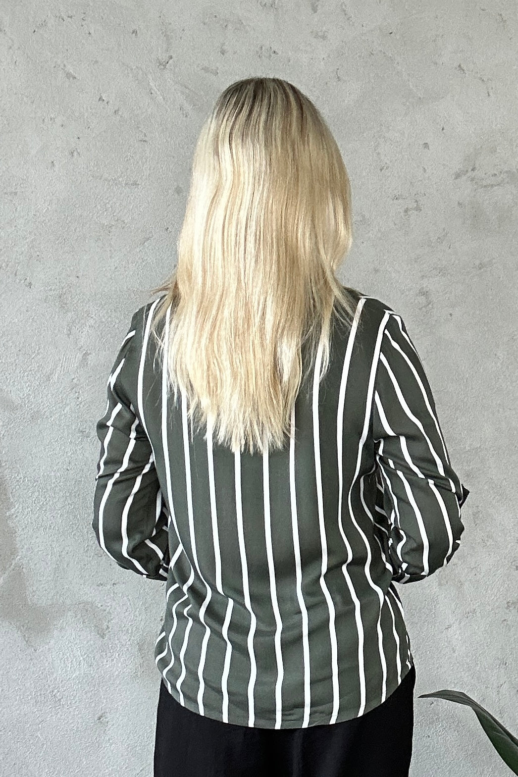 Stridy Blouse Grape Leaf/Chalk - Kaffe