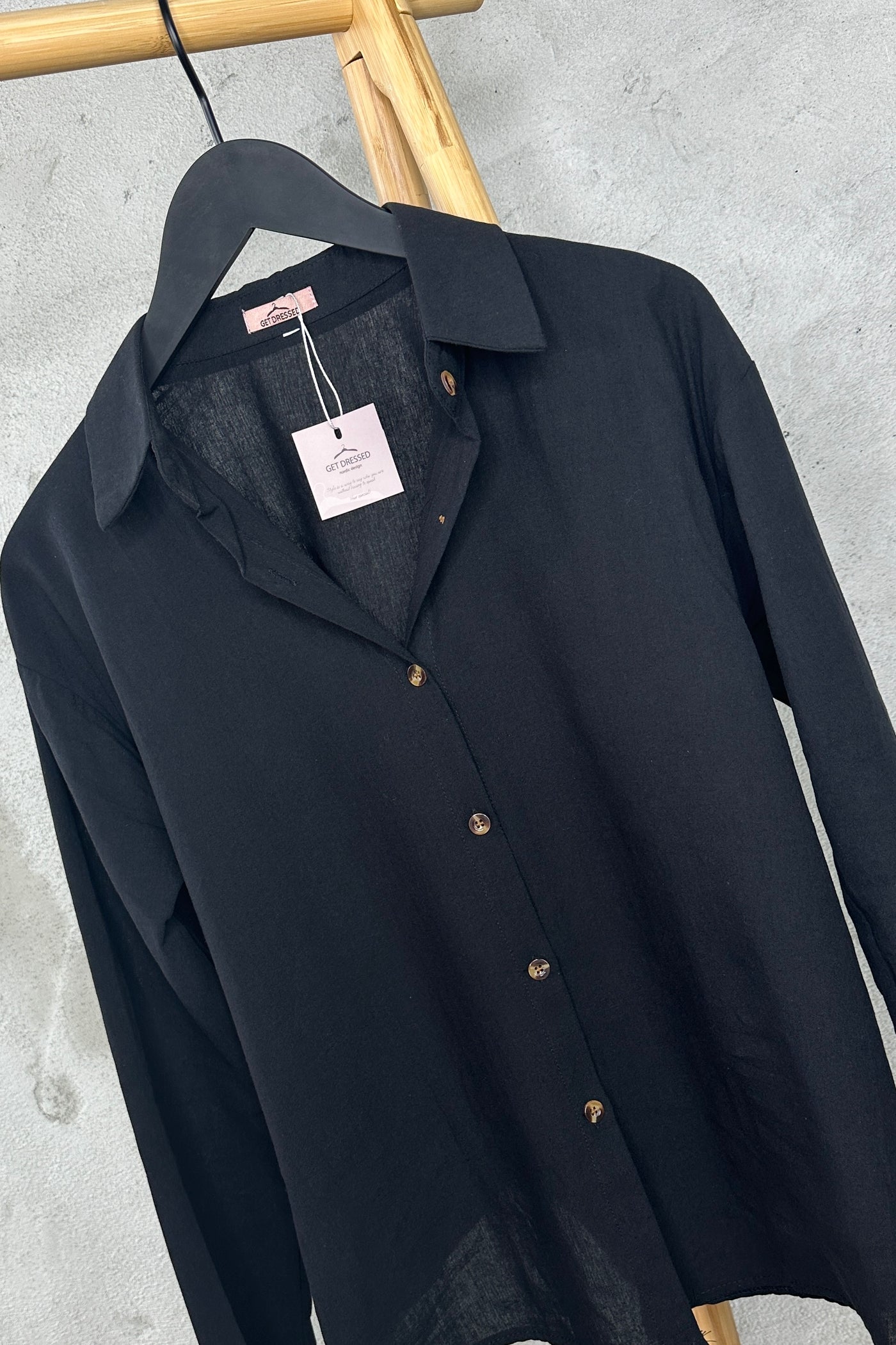 Clara Shirt Black - Get Dressed