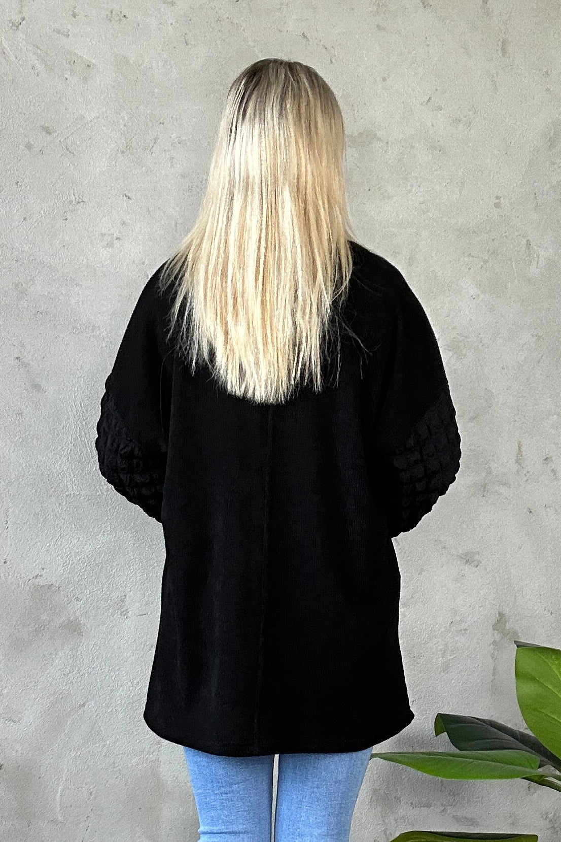 Agnete Knit Tunic Black