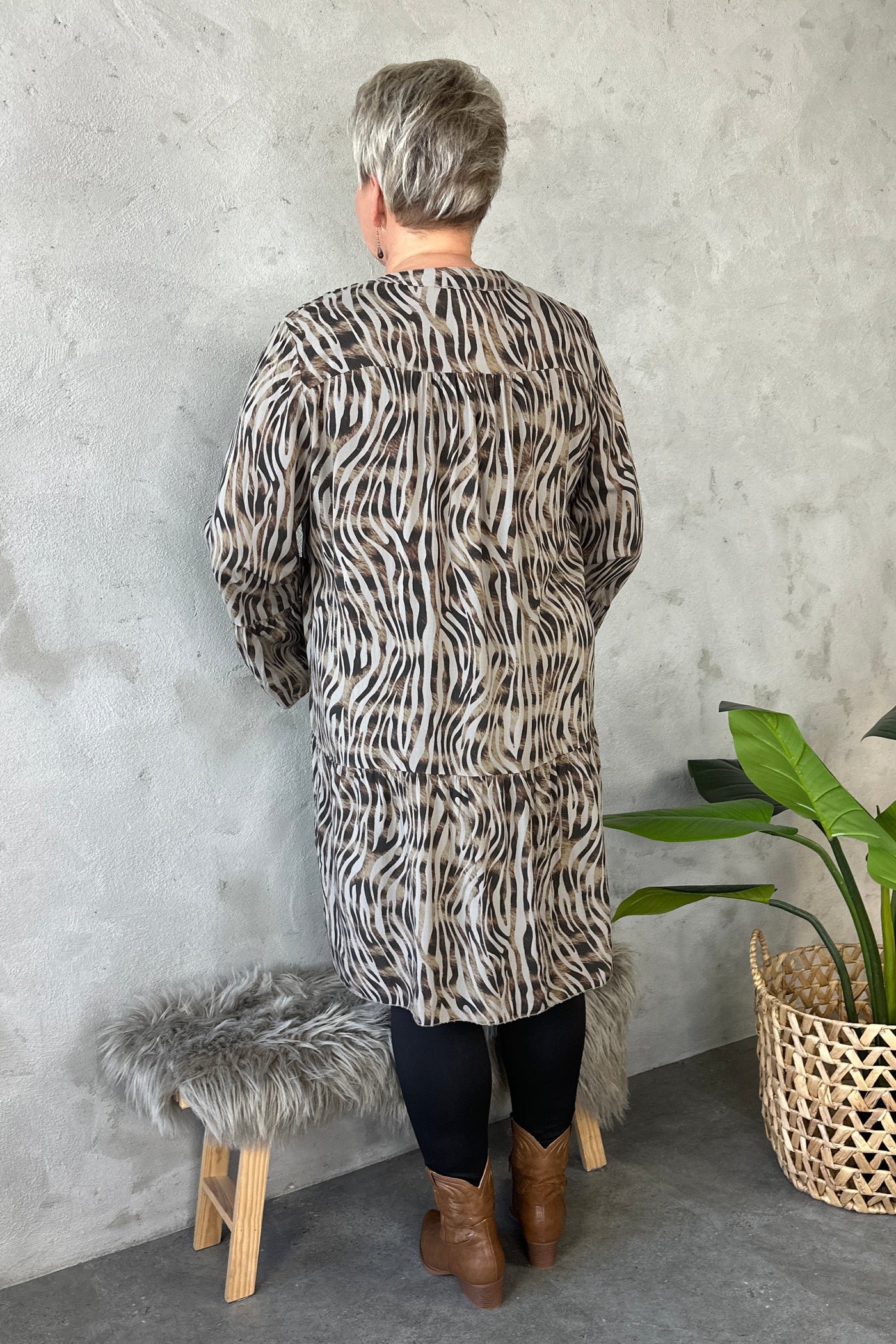 Becca Dress Sand Print