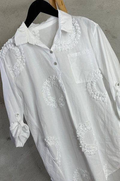 Marie Shirt Tunic White