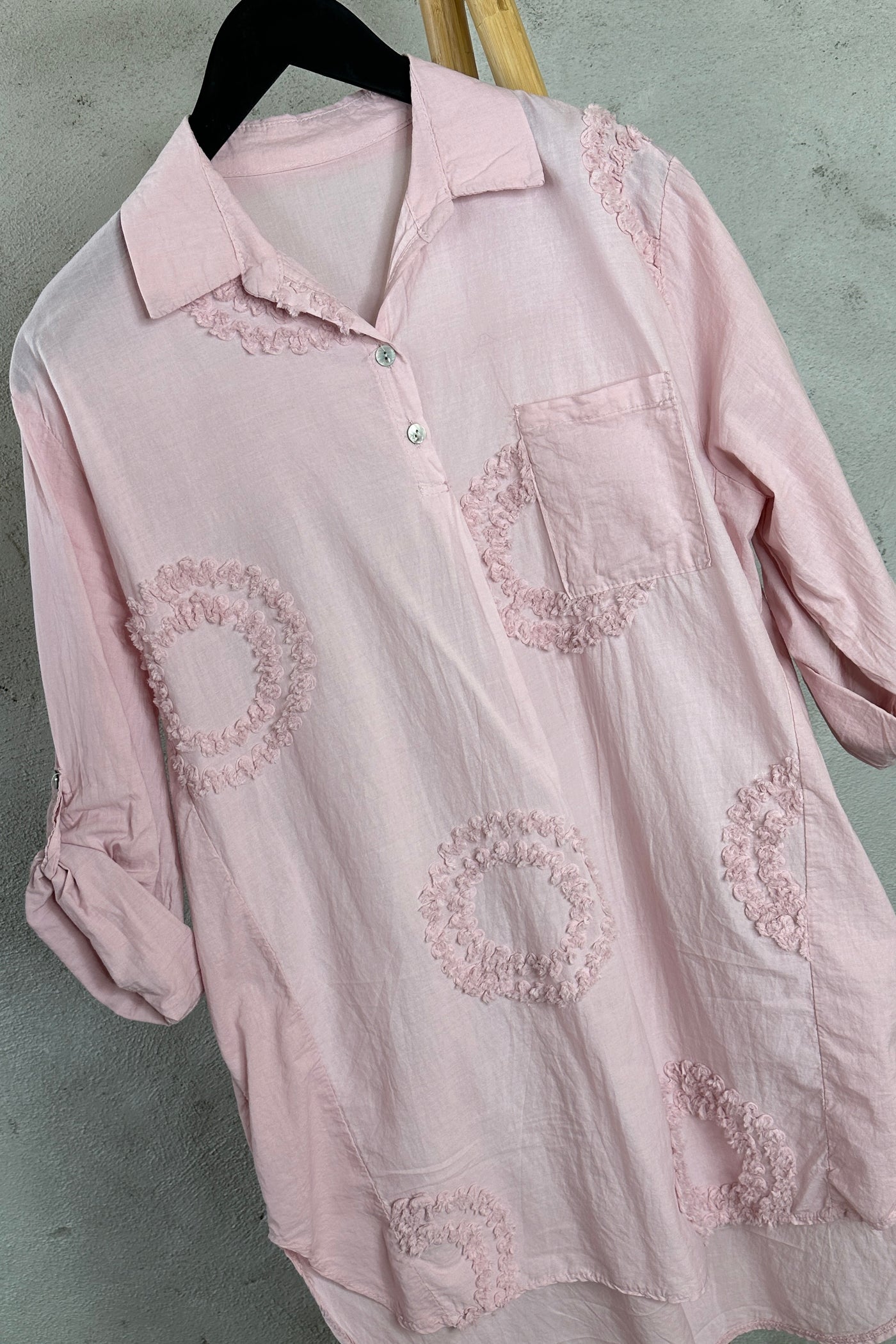 Marie Shirt Tunic Light Pink