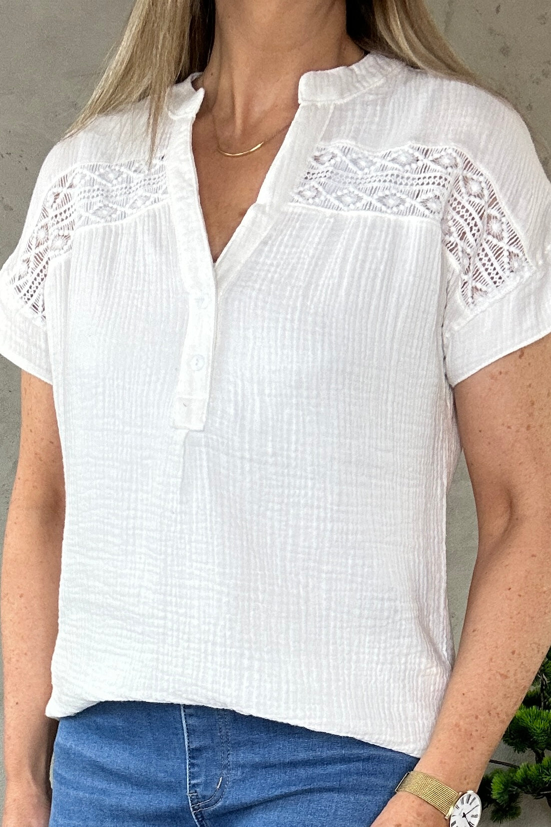 Hallie Shirt Blouse White