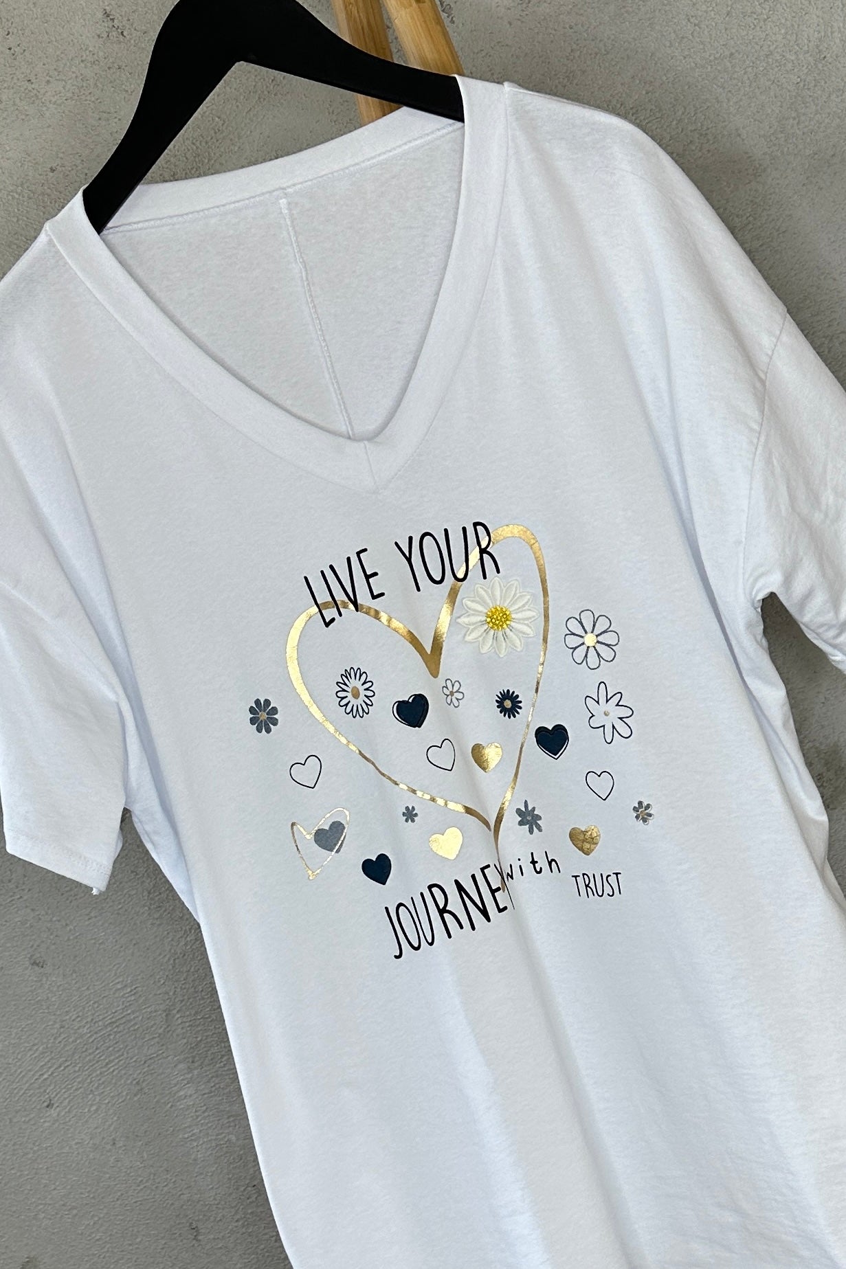 Lærke T-shirt Flower/Heart