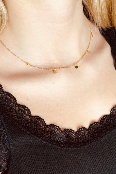 Choker Necklas Guld - Nellas