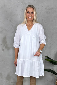 Du tilføjede <b><u>Kelly Tunic Dress White</u></b> til din indkøbskurv.