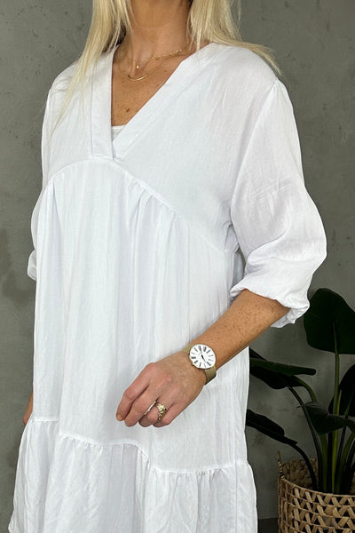 Kelly Tunic Dress White