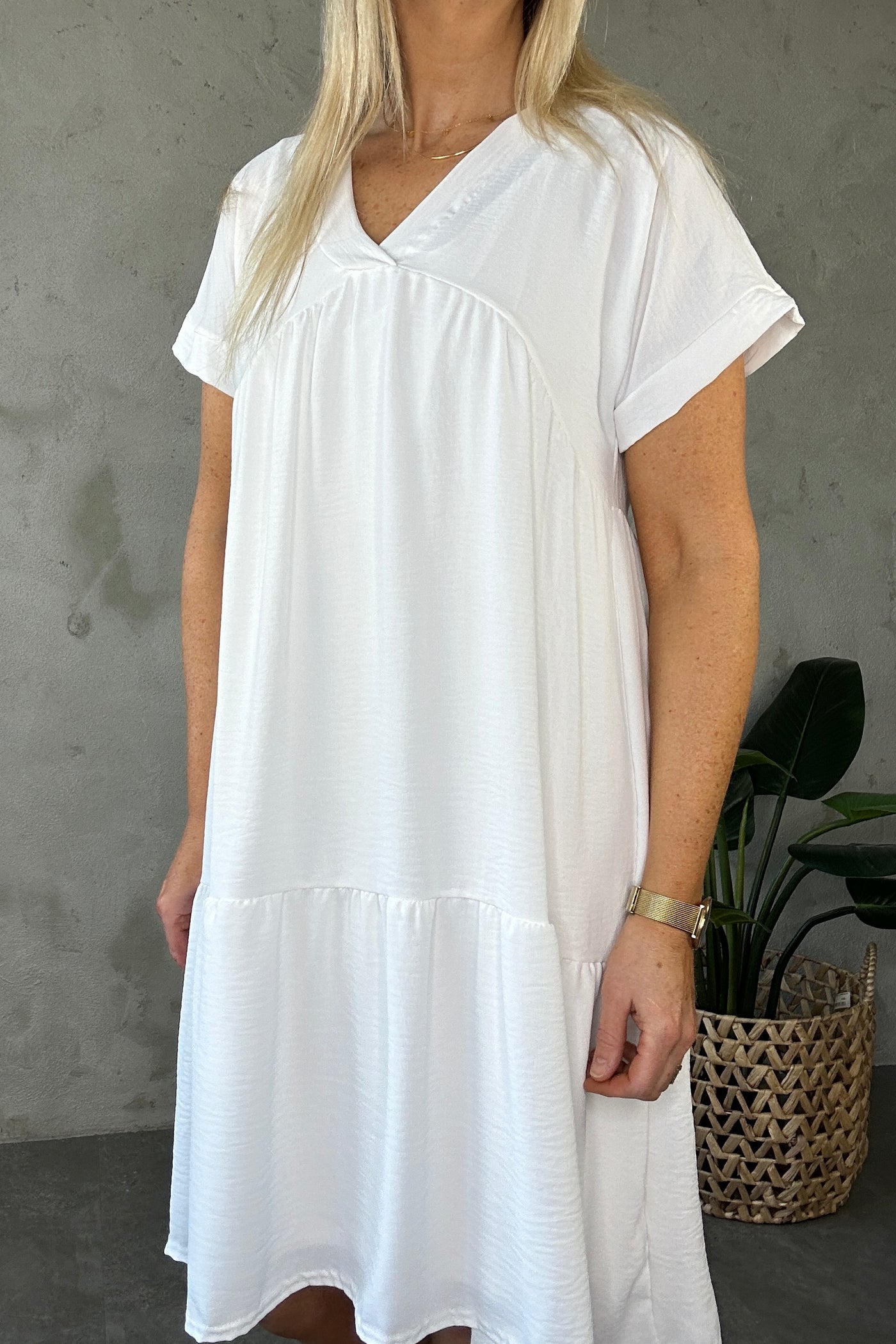 Cindie Dress White