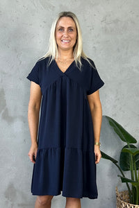 Du tilføjede <b><u>Cindie Dress Navy</u></b> til din indkøbskurv.