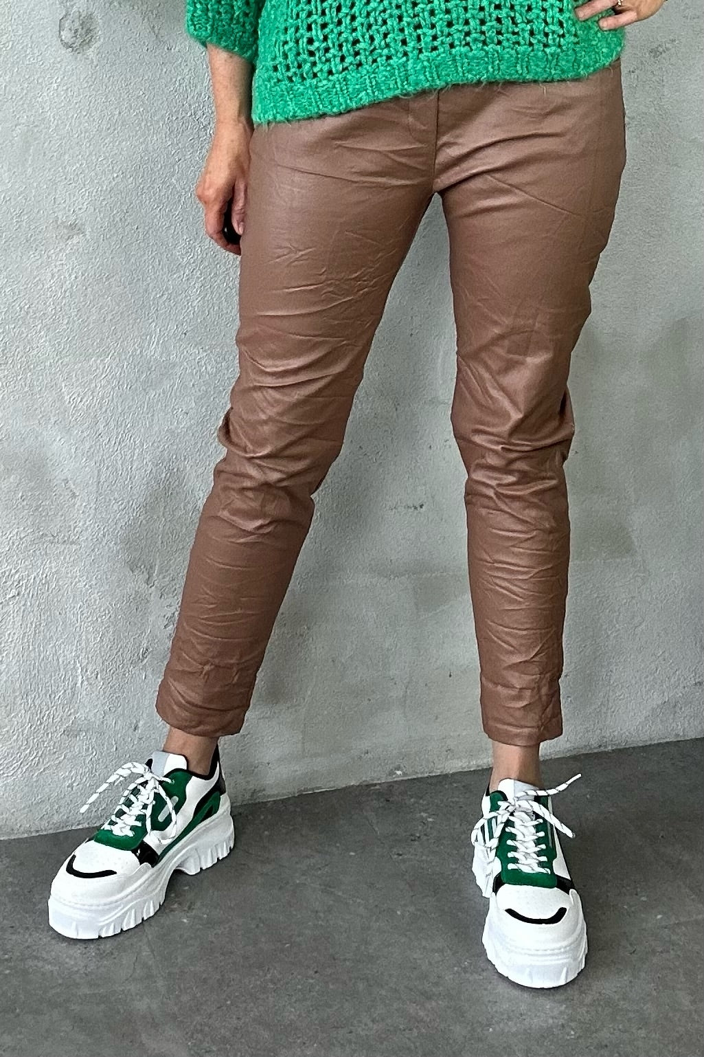 Candace Coated Pant Brown